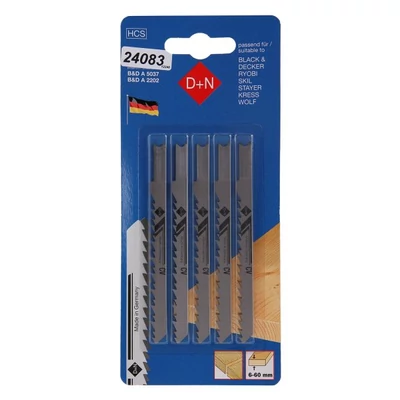 HCS fűrészlapok B&D 75/1,45 mm, 5 db, 12240