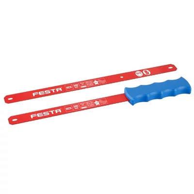 FESTA kézifűrész HCS, fémhez, 300 mm, 2 db fűrészlappal