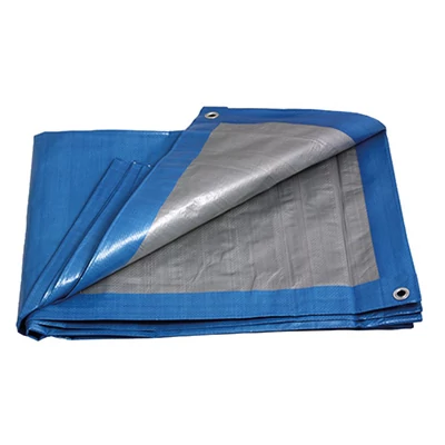 PE ponyva burkolat PROFI 4x5m 140g/1m2 kék-ezüst