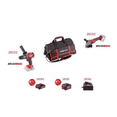 Akkumulátorkészlet "BRUSHLESS" 2+3 (28002+28030+28080+28081+28086+táska)!