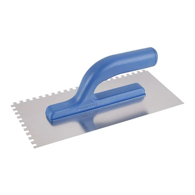 FESTA rozsdamentes fogazott simító, 280×130 mm, E6-os fogazat