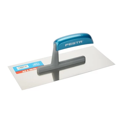 FESTA rozsdamentes simító fa nyéllel, 280×130 mm, egyenes élű