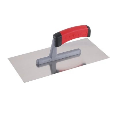 FESTA rozsdamentes simító gumírozott nyéllel, 280×130 mm, egyenes élű