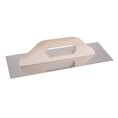 FESTA rozsdamentes simító fa nyéllel, 360×130 mm, egyenes élű