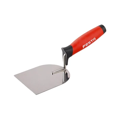 FESTA rozsdamentes gipszelőkanál gumírozott nyéllel, 120 mm
