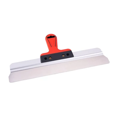 Rozsdamentes spatula merevítéssel, 400 mm, lekerekített sarkokkal