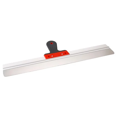 Rozsdamentes spatula merevítéssel, 600 mm, lekerekített sarkokkal