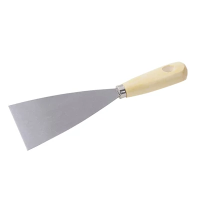Spatula acél, fa nyéllel, WESTBERG 80 mm