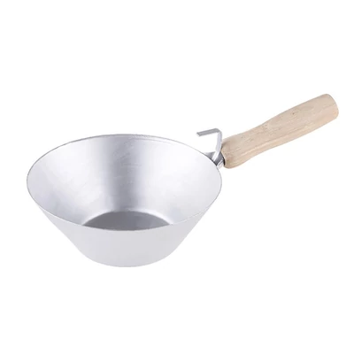 Kőműves acél merőkanál FESTA, 180 mm, fa nyéllel