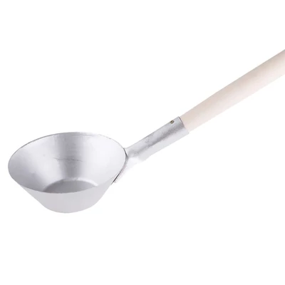 Kőműves acél merőkanál, 215 mm, nyéllel