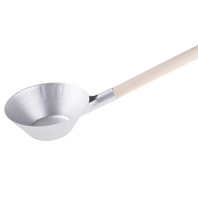 Kőműves acél merőkanál, 215 mm, nyéllel