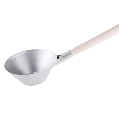 Kőműves acél merőkanál, 235 mm, nyéllel