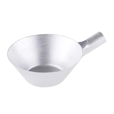 Kőműves acél merőkanál, 180 mm, hüvelyes