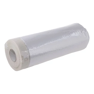 Öntapadós maszkolószalag fóliával, 110 cm x 30 m