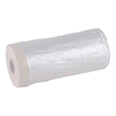 Öntapadós maszkolószalag fóliával, 210 cm x 20 m