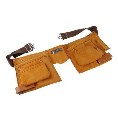 FESTA bőr szerszámtartó öv, 11 zsebbel