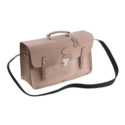 Bőr szerszámtáska megerősített aljjal, 24x43x15 cm