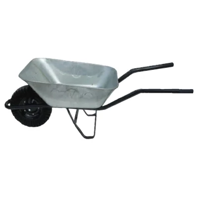 Horganyzott építőipari talicska 80 l, felfújható kerék, 40 cm