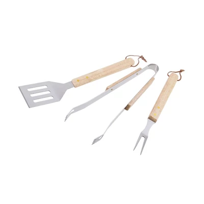 3 darabos rozsdamentes acél grillszerszám készlet