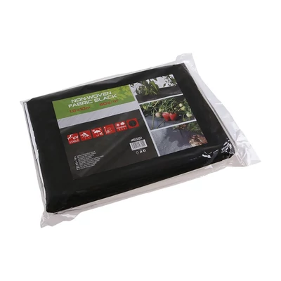Nem szőtt takaróanyag 1,6 × 10 m fekete 50 g/m²