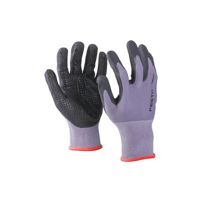 Nitrilhabba mártott, pöttyös kesztyű 7-es méret, CE 388, FESTA