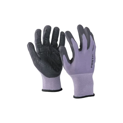 Nitrilhabba mártott, pöttyös kesztyű 11-es méret, CE 388, FESTA