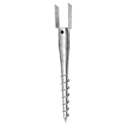 U-talajcsavar 81x60x100mm / 60cm, vastagság: 4mm, ZN