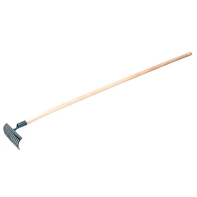 Fém gereblye 16 fogú nyéllel