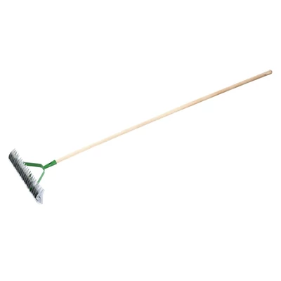 Kétoldalas gyepszellőztető gereblye 11/21 fogú, 160 cm-es nyéllel