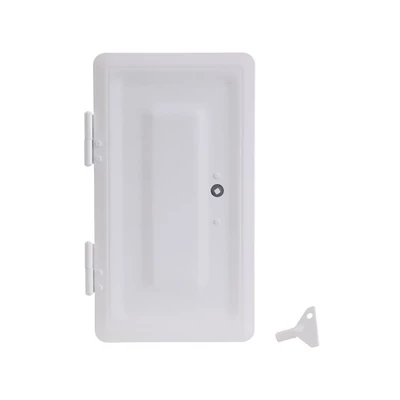 Kéményajtó, fehér színű, KOMAX