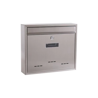 Rozsdamentes acél postaláda, 31×36×9 cm, 975