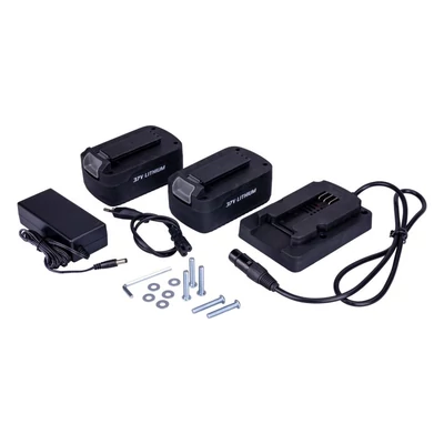 Akkumulátor és töltő készlet polisztirol vágóhoz 37V / 2x2200mAh