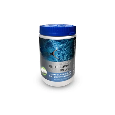 MAXI-CLASSIC KLÓR 200g-os tabletta 1 kg Brillant Pool