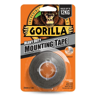 Gorilla Heavy Duty Mounting Black Tape kétoldalas ragasztószalag Fekete