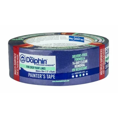Blue Dolphin kül-beltéri kék festő- maszkoló szalag 14napos UV-álló 48mm x 50m