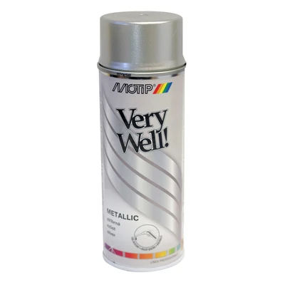 Motip - Metál ezüst, festék spray, 400 ml