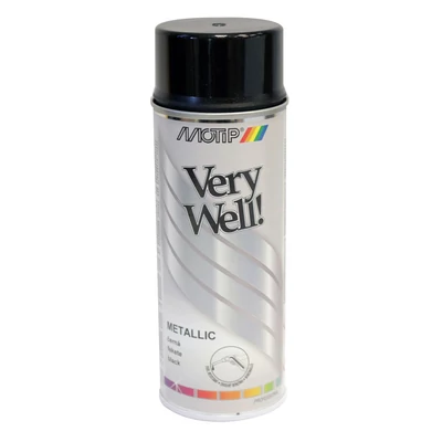 Motip - Metál fekete festék spray, 400 ml