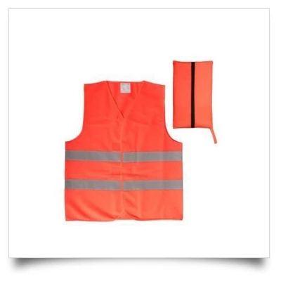 FÉNYVISSZAVERŐS LÁTHATÓSÁGI MELLÉNY NARANCSSÁRGA  XL