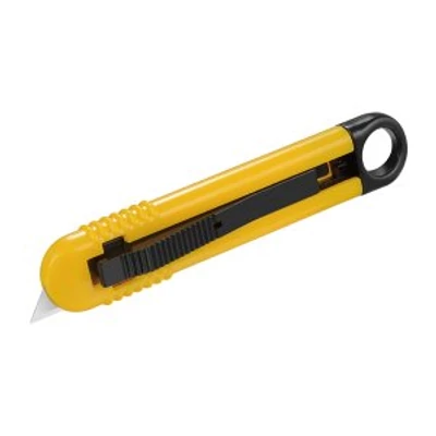 Műanyag biztonsági kés önbehúzódó pengével