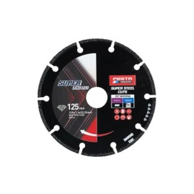 Gyémántvágó 125 mm, szegmenses Inox Alu FESTA