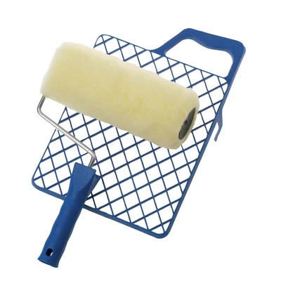 Festőhenger+lehúzórács 18 cm, profi