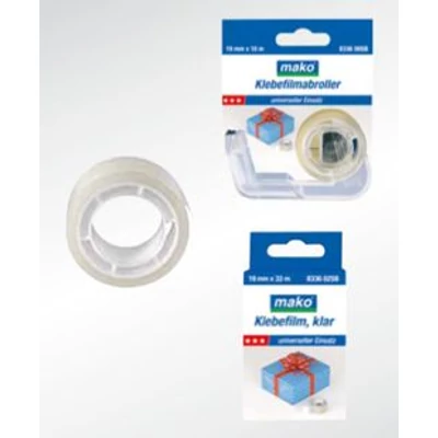 Átlátszó ragasztószalag  19mm x 10m tépővel