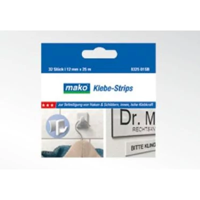 Öntapadós ragasztócsík 12 mm x 25mm, 32 db