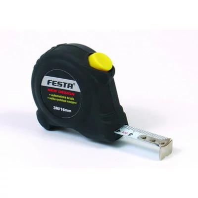 Mérőszalag 3 m x 16 mm Autolock EEC FESTA
