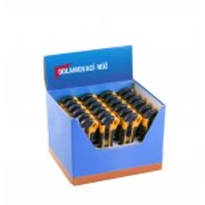 Törhető pengés kés klt. 24 db-os, kínálóban