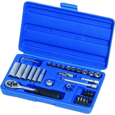 Dugókulcs klt. 36db. 1/4^ 4-13 + Hosszú 6-13 + Bit