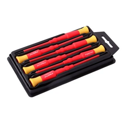 Műszerész csavarhúzó klt. 6 db.-os szigetelt