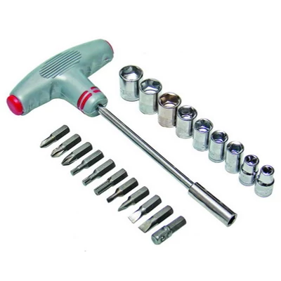 Csavarhúzó klt. T fogantyú + 20 bit Hobby