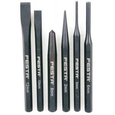 Vágó, lyukasztó, pontozó klt. 6 db, CrV