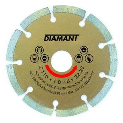 Gyémántvágó 125 mm, szegmenses DIAMANT